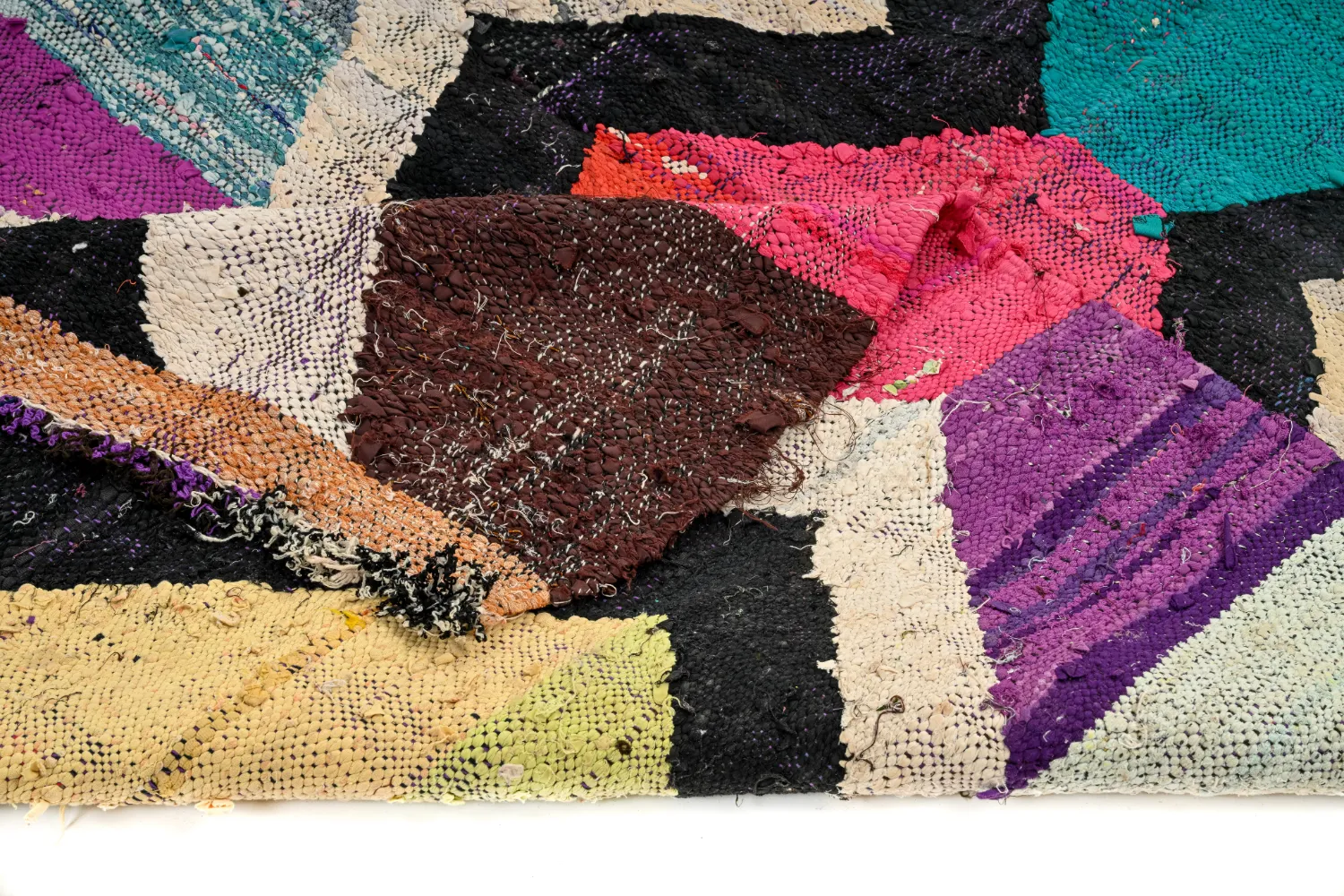 Alfombra Marroquí Bereber Boucherouite 135 x 245 cm