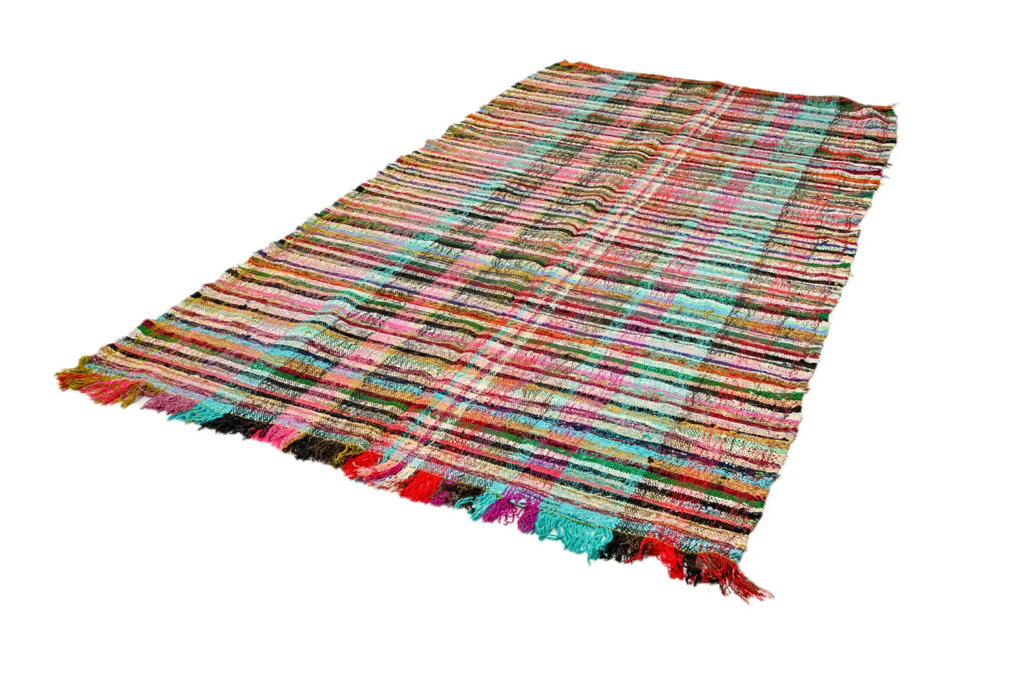 Alfombra Marroquí Bereber Boucherouite 160 x 300 cm