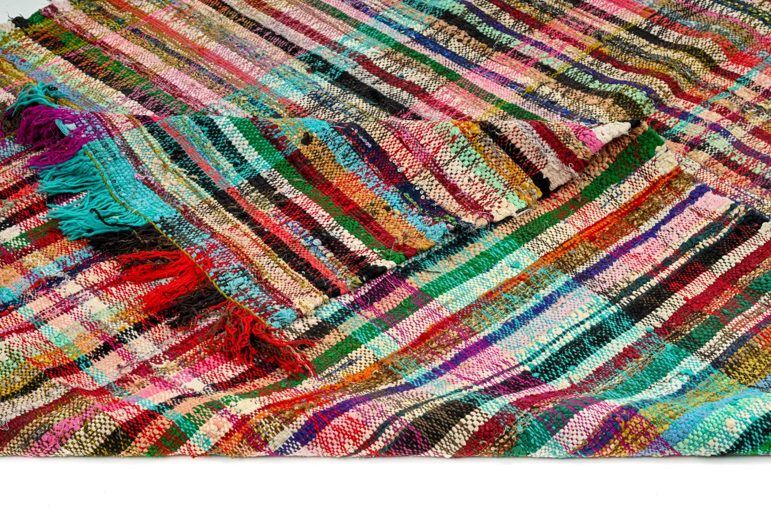 Alfombra Marroquí Bereber Boucherouite 160 x 300 cm