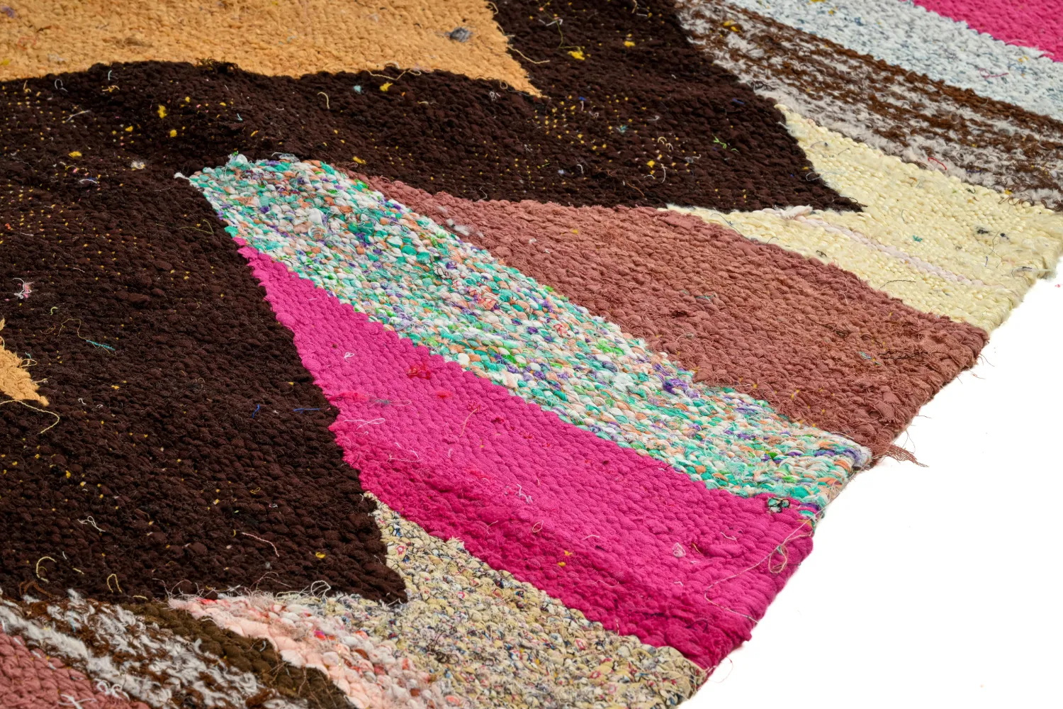 Alfombra Marroquí Bereber Boucherouite 155 x 260 cm