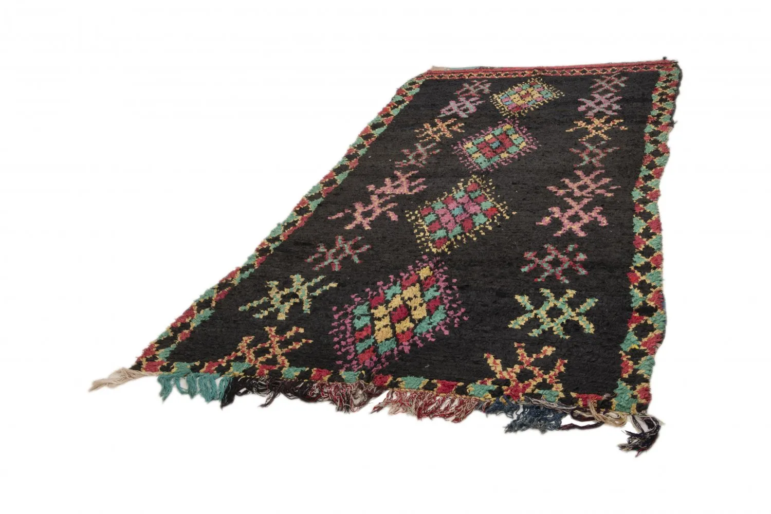 Alfombra Marroquí Bereber Boucherouite 320 x 150 cm