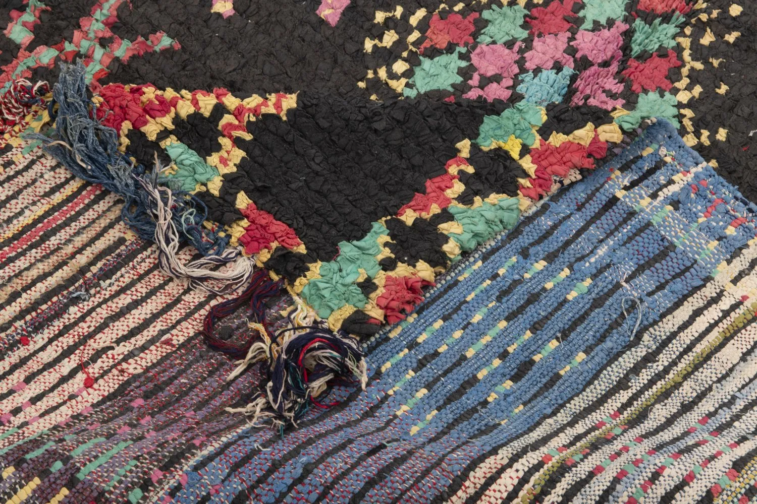 Alfombra Marroquí Bereber Boucherouite 320 x 150 cm