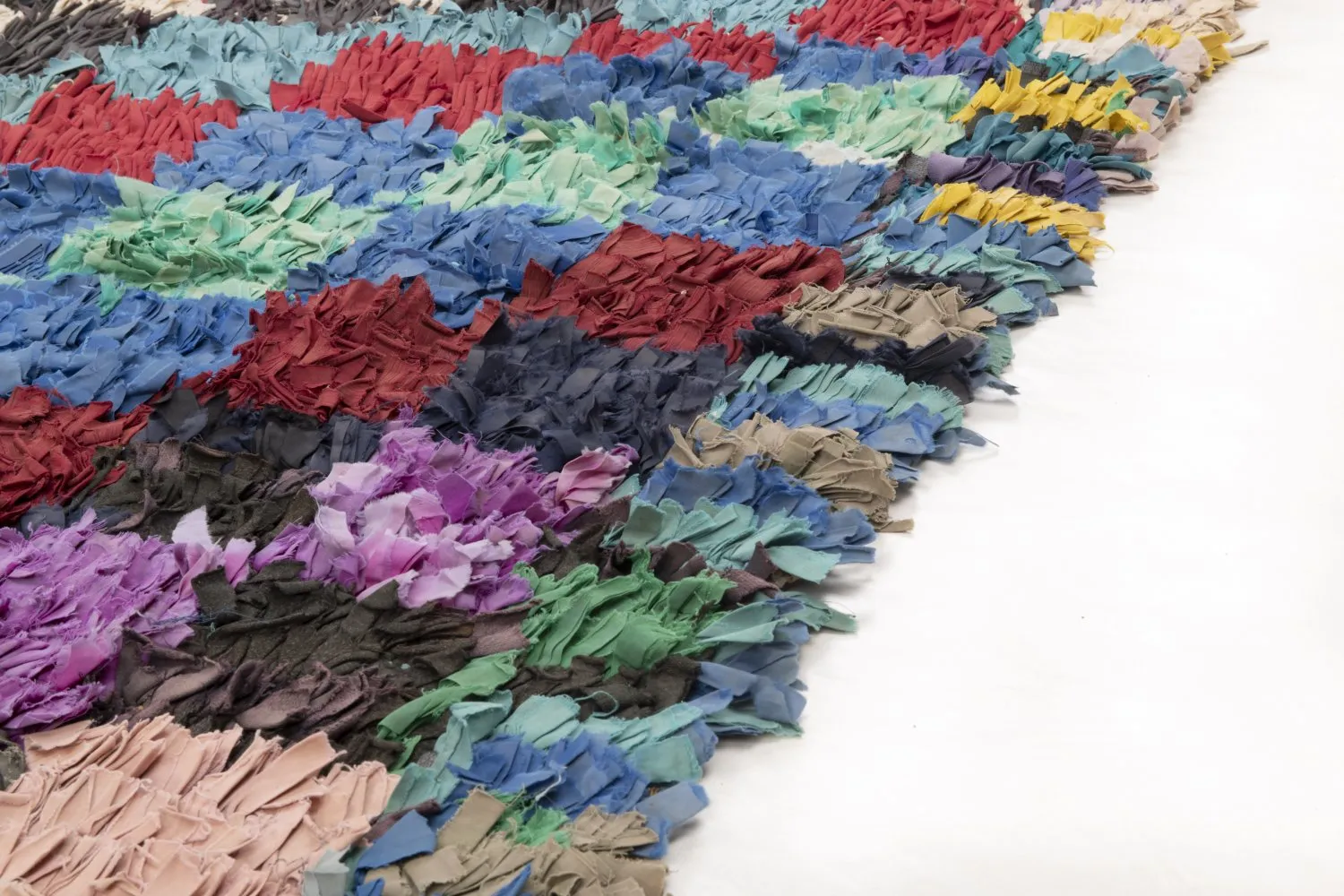 Alfombra Marroquí Bereber Boucherouite 225 x 155 cm