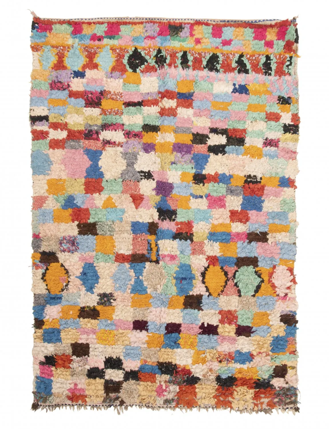 Alfombra Marroquí Bereber Boucherouite 235 x 160 cm