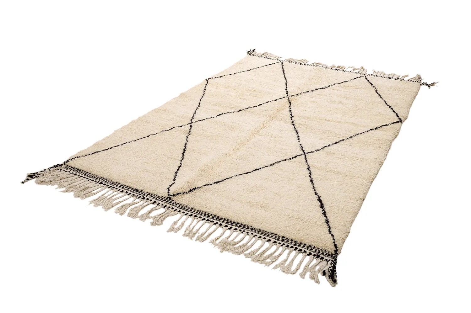 Alfombra Kilim Marroquí Bereber Beni Ourain 165 x 260 cm