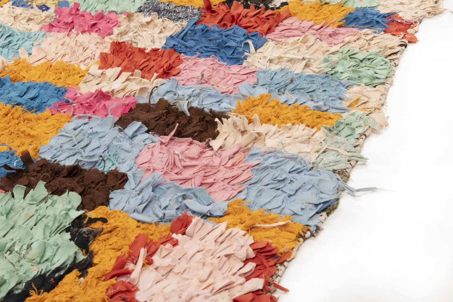 Alfombra Marroquí Bereber Boucherouite 235 x 160 cm