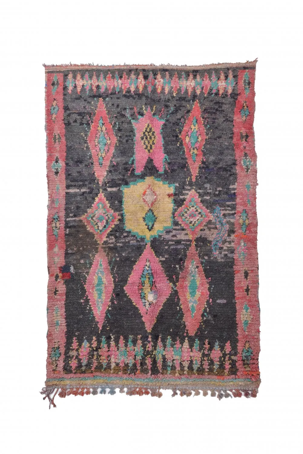 Alfombra Marroquí Bereber Boucherouite 240 x 155 cm