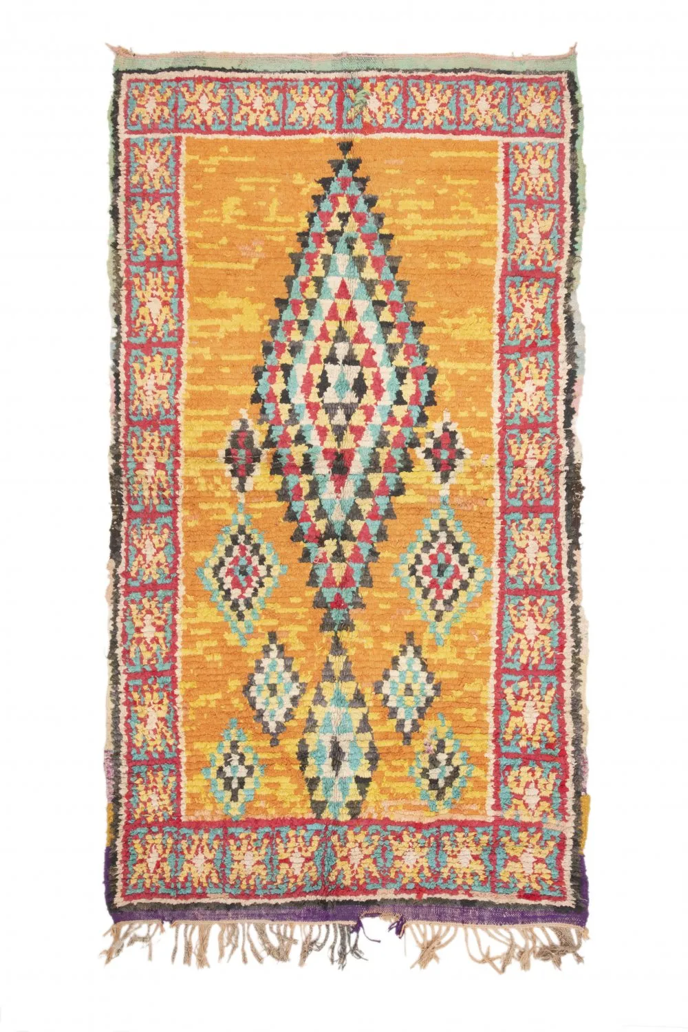 Alfombra Marroquí Bereber Boucherouite 270 x 155 cm