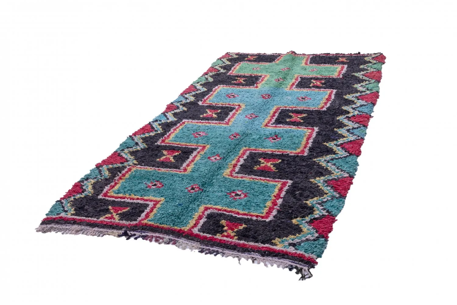 Alfombra Marroquí Bereber Boucherouite 310 x 160 cm