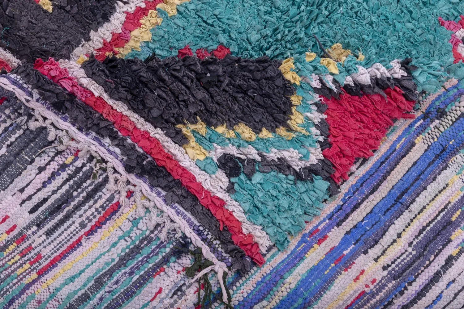 Alfombra Marroquí Bereber Boucherouite 310 x 160 cm