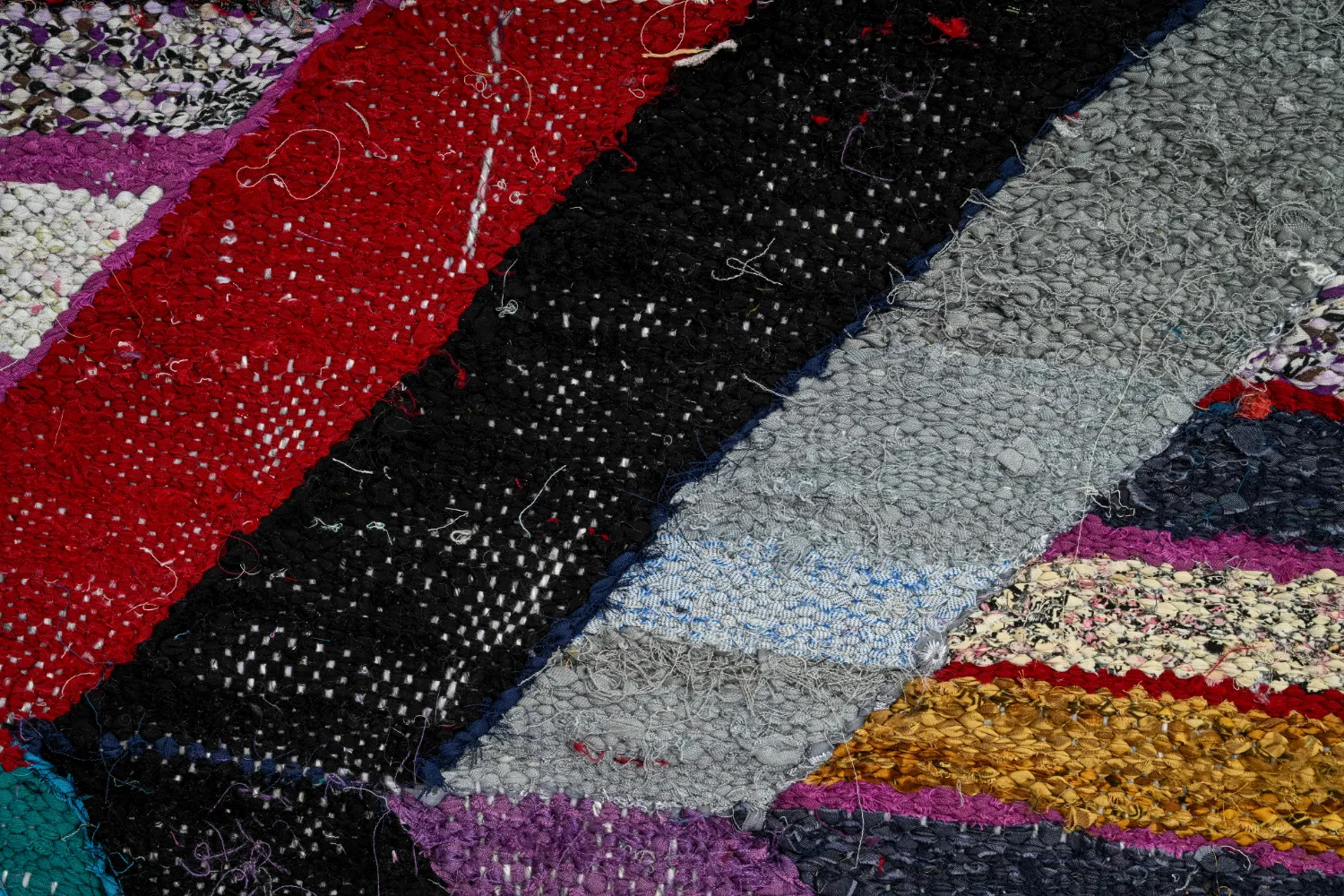 Alfombra Marroquí Bereber Boucherouite 140 x 290 cm