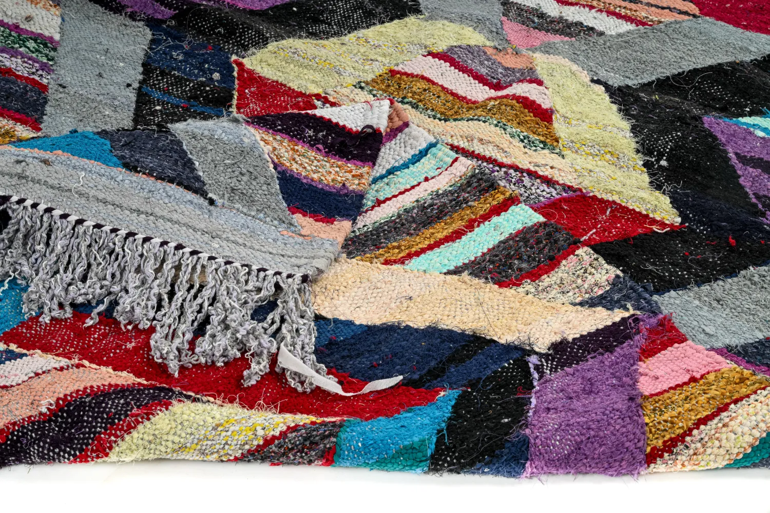Alfombra Marroquí Bereber Boucherouite 140 x 290 cm