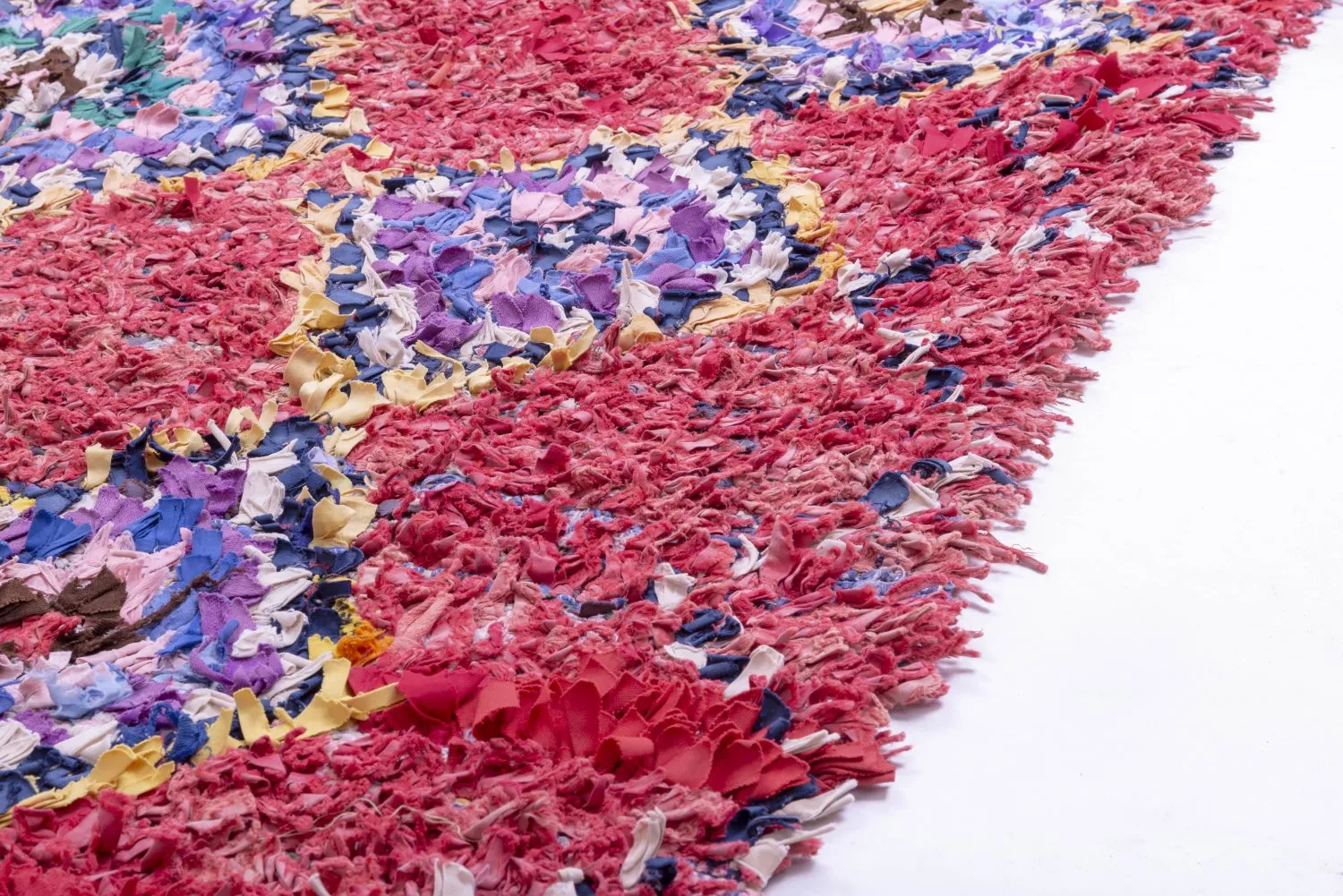 Alfombra Marroquí Bereber Boucherouite 315 x 135 cm