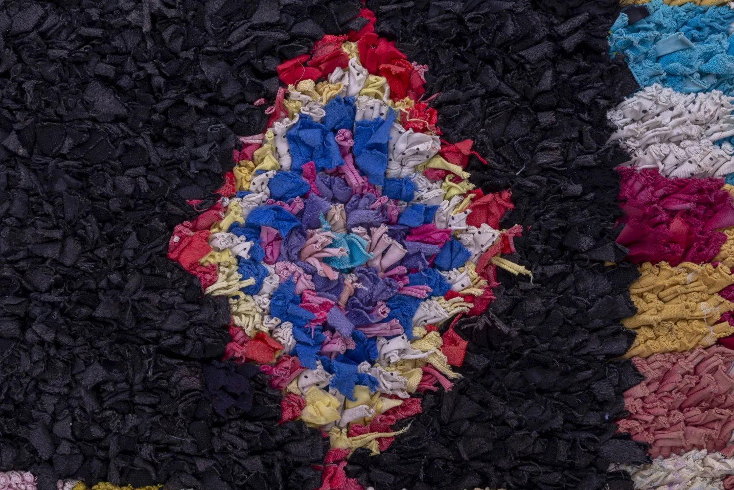 Alfombra Marroquí Bereber Boucherouite 230 x 130 cm