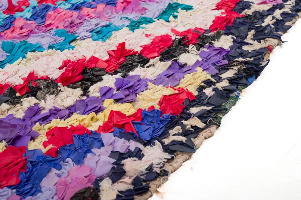 Alfombra Marroquí Bereber Boucherouite 270 x 145 cm
