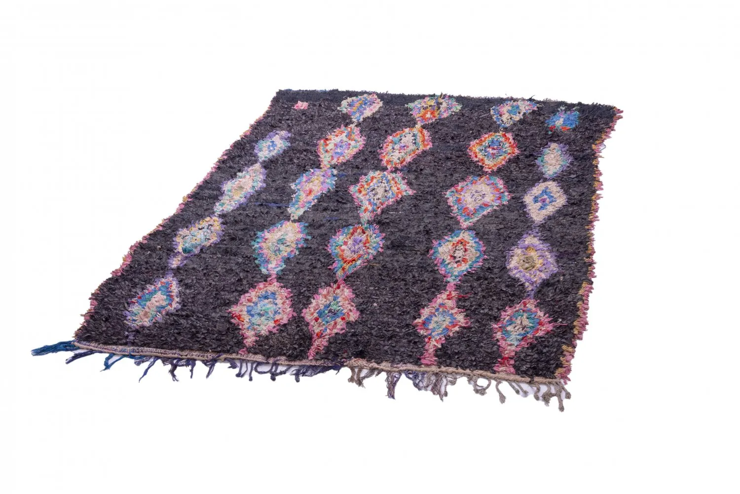 Alfombra Marroquí Bereber Boucherouite 260 x 145 cm
