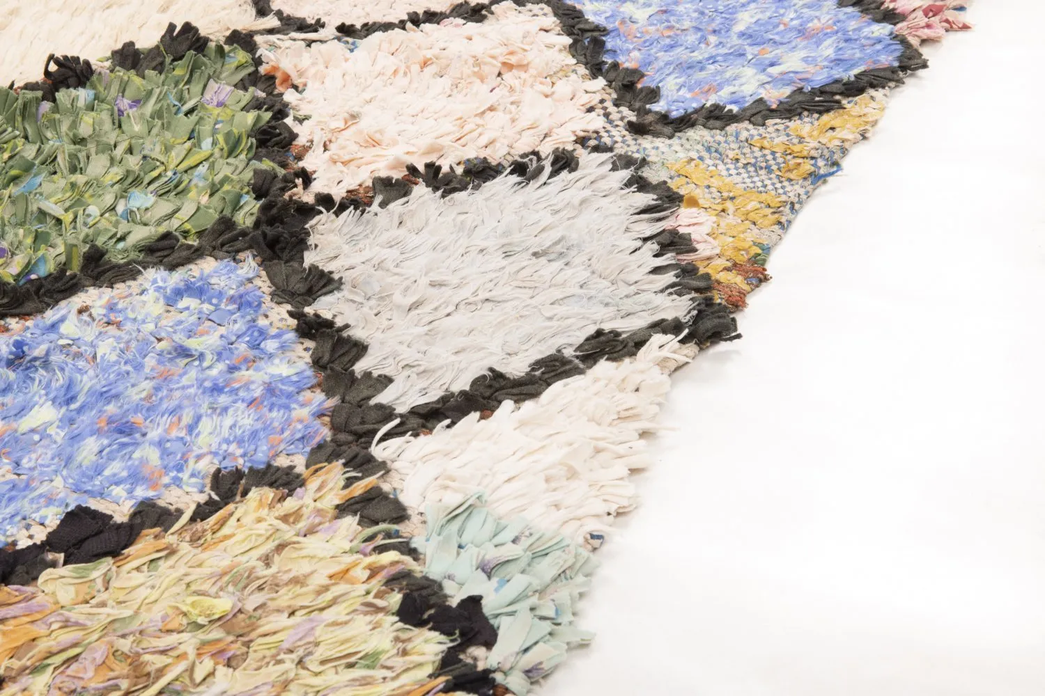 Alfombra Marroquí Bereber Boucherouite 175 x 90 cm