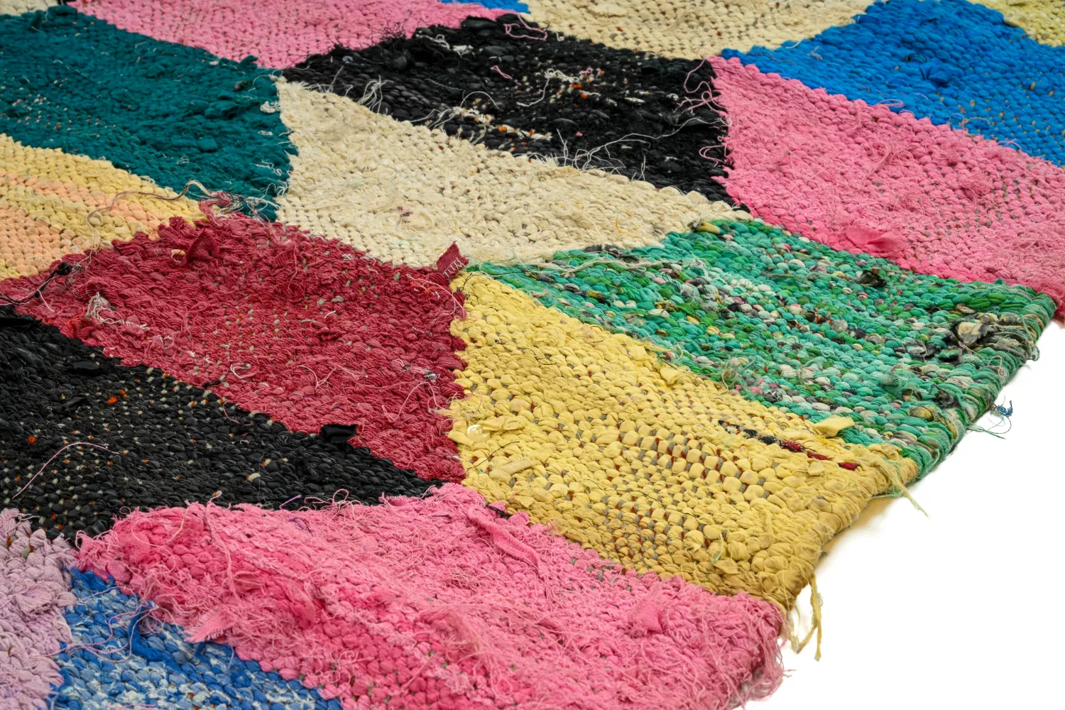 Alfombra Marroquí Bereber Boucherouite 145 x 275 cm