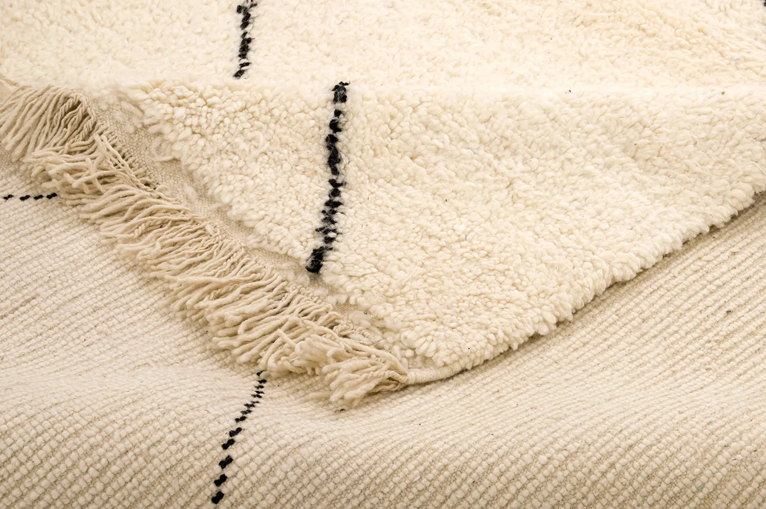 Alfombra Kilim Marroquí Bereber Beni Ourain 155 x 275 cm