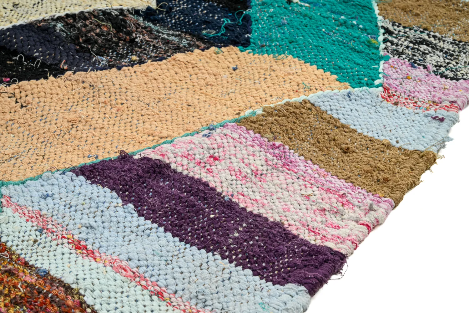 Alfombra Marroquí Bereber Boucherouite 140 x 265 cm