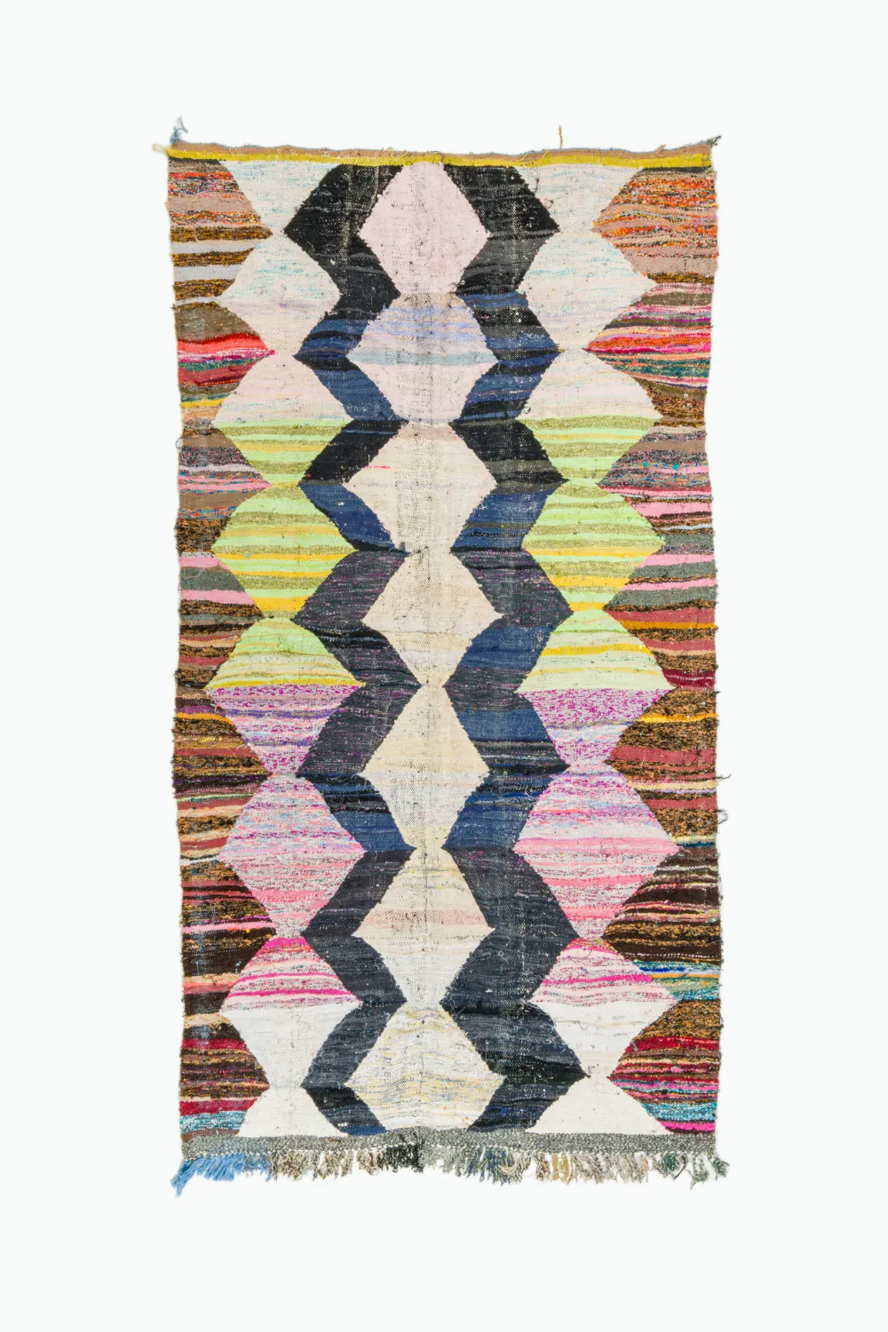 Alfombra Marroquí Bereber Boucherouite 155 x 285 cm