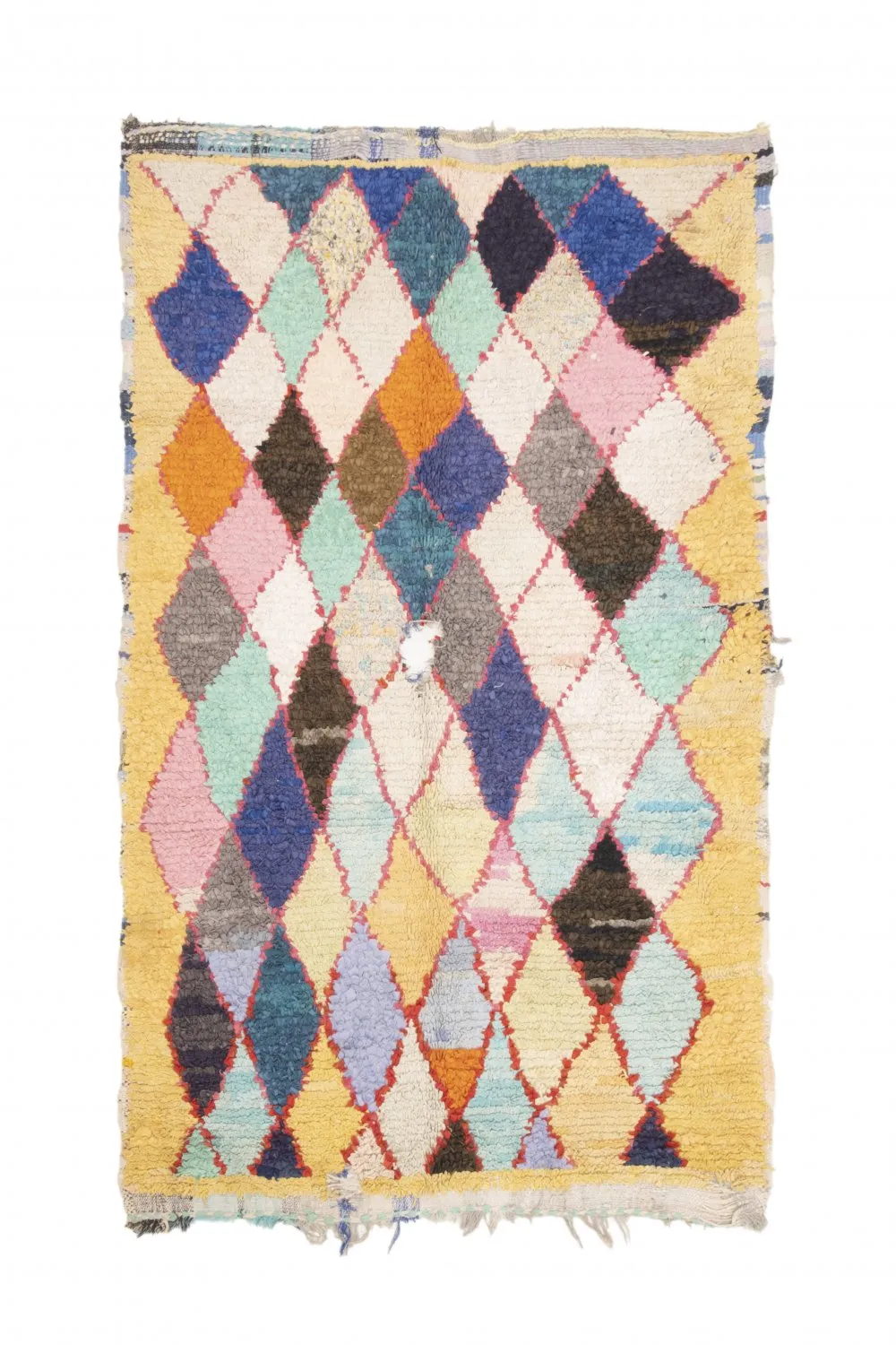 Alfombra Marroquí Bereber Boucherouite 200 x 120 cm