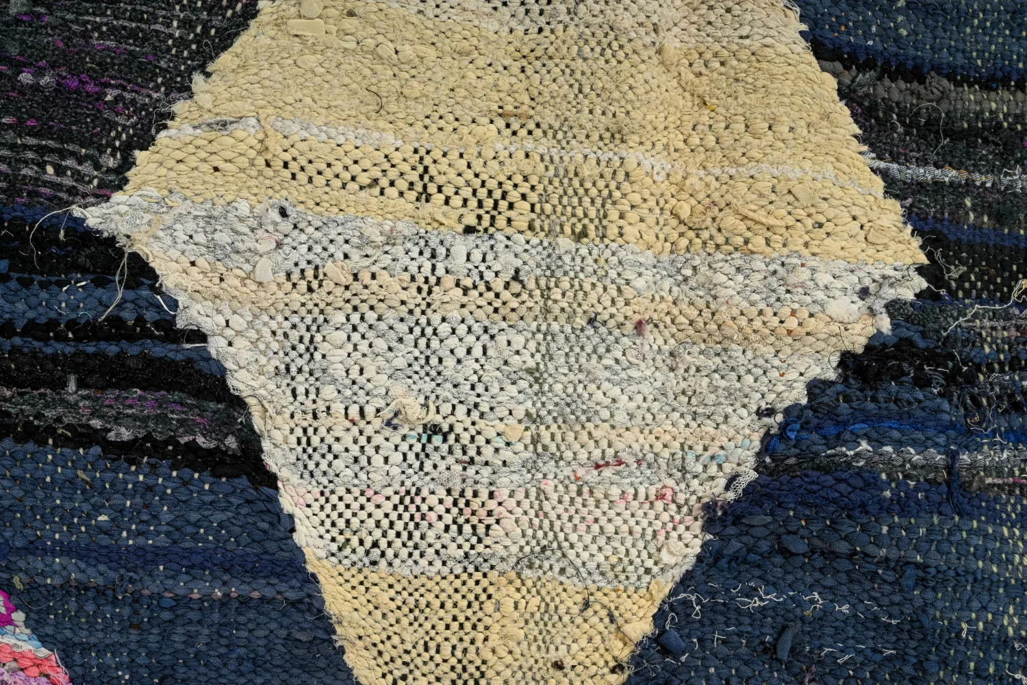 Alfombra Marroquí Bereber Boucherouite 155 x 285 cm