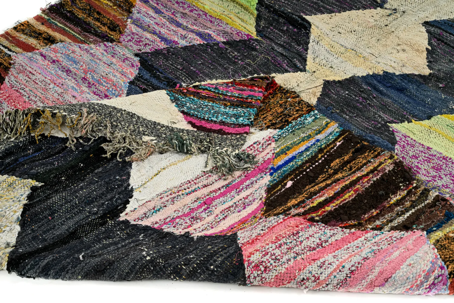 Alfombra Marroquí Bereber Boucherouite 155 x 285 cm