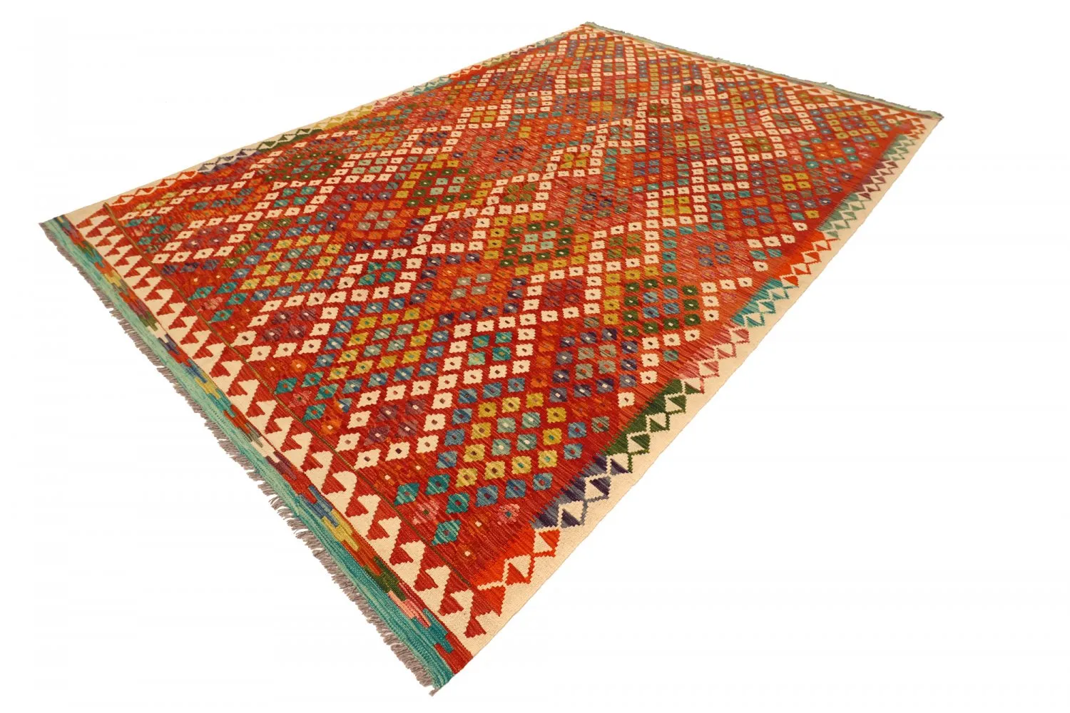 Alfombra kilim oriental 297 x 199 cm