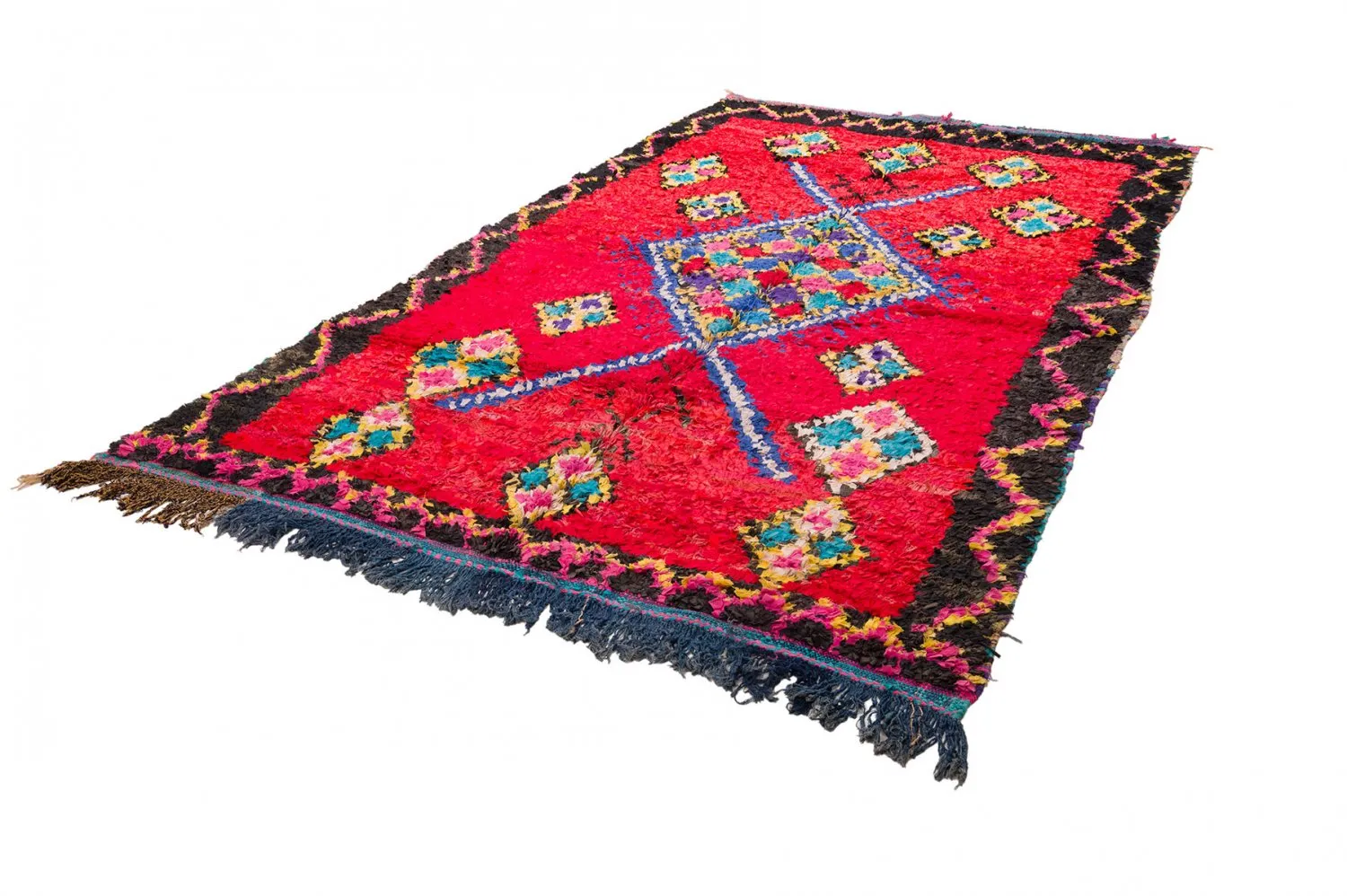 Alfombra Marroquí Bereber Boucherouite 170 x 300 cm