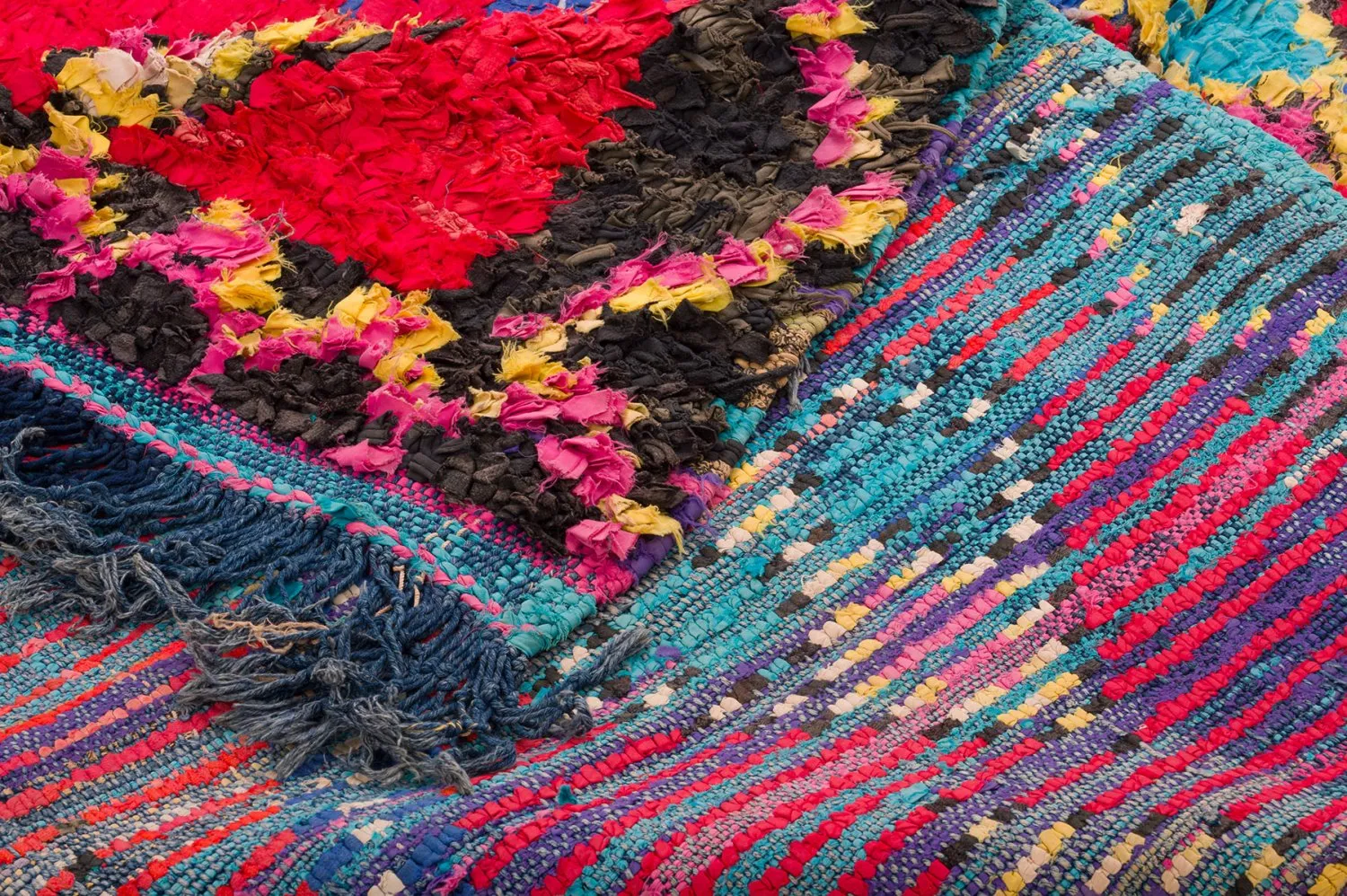 Alfombra Marroquí Bereber Boucherouite 170 x 300 cm