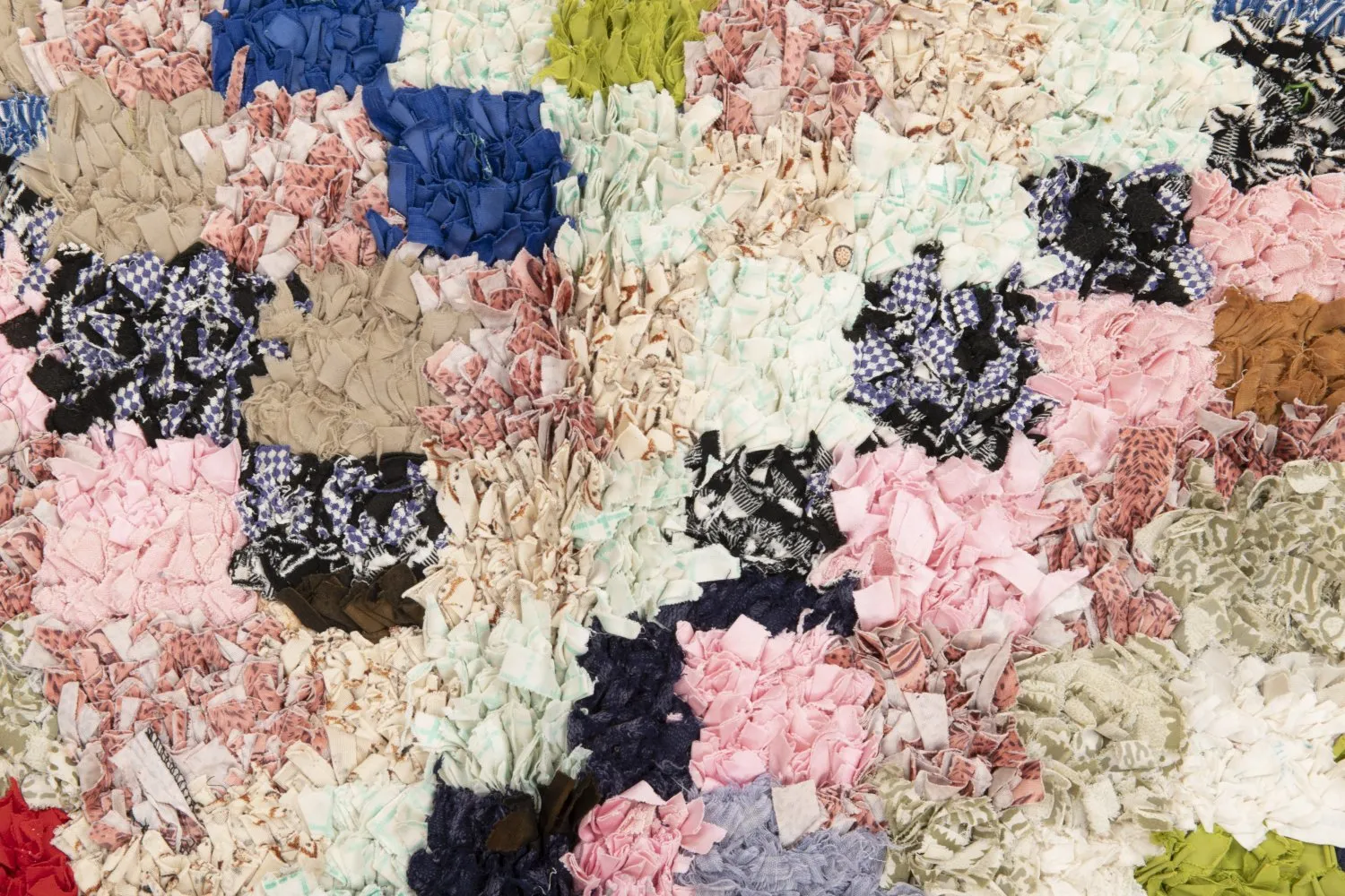 Alfombra Marroquí Bereber Boucherouite 210 x 115 cm