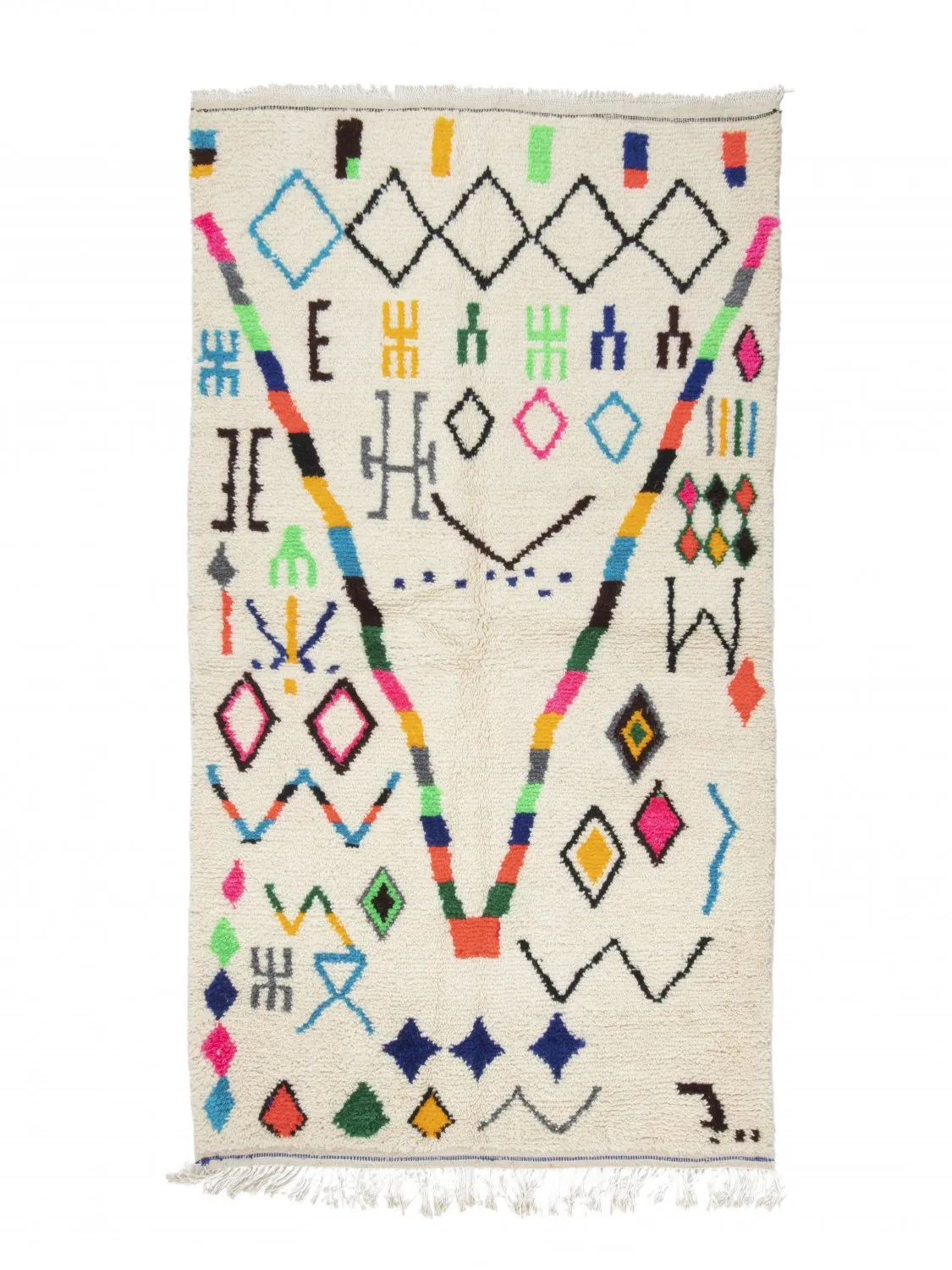 Alfombra Kilim Marroquí Bereber Azilal 250 x 140 cm
