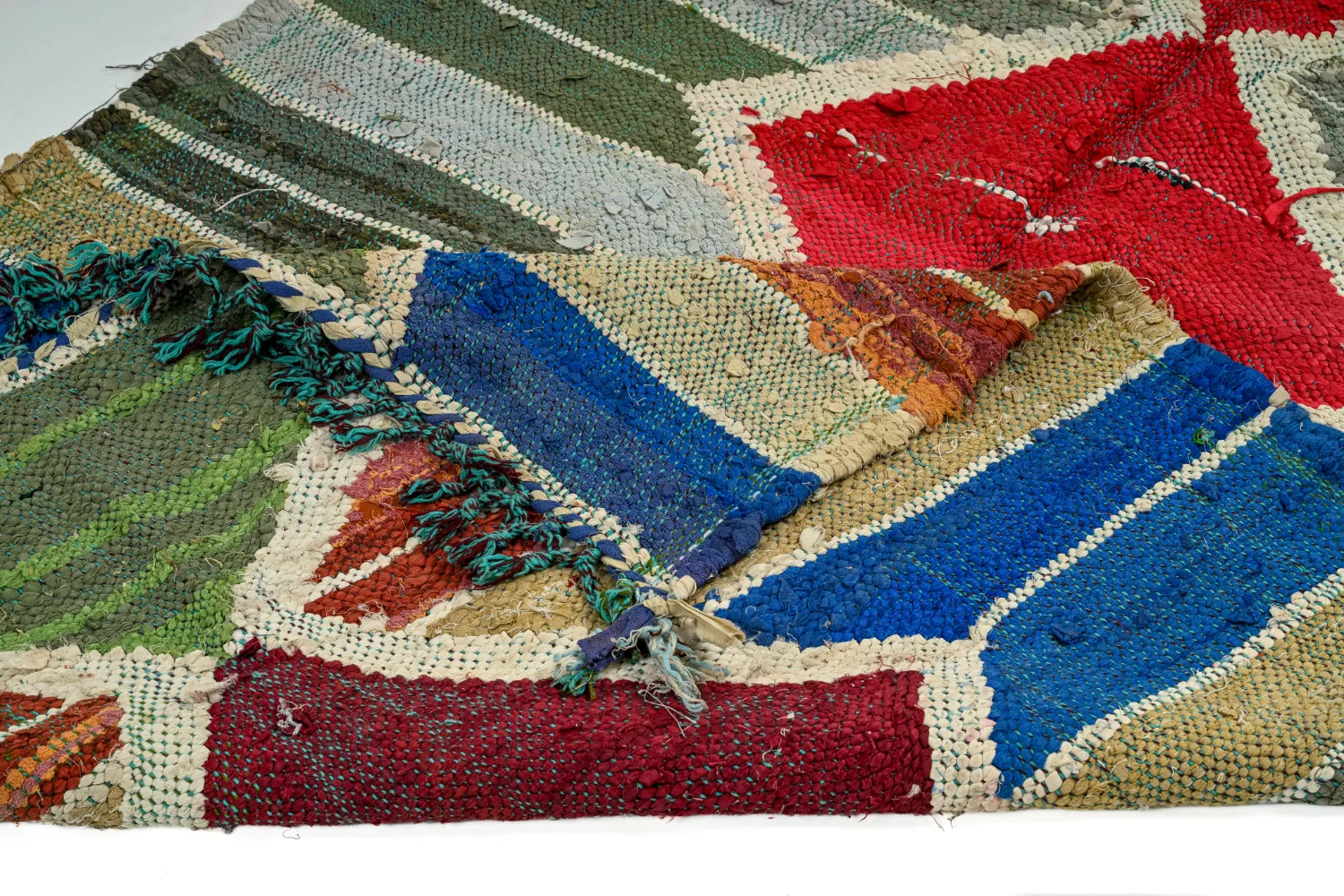 Alfombra Marroquí Bereber Boucherouite 120 x 280 cm