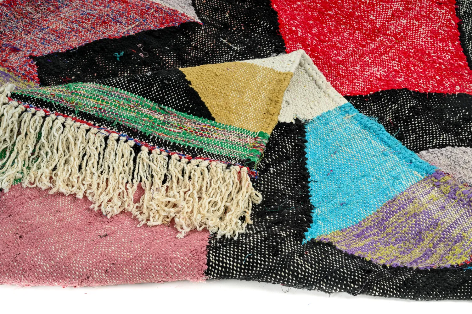 Alfombra Marroquí Bereber Boucherouite 120 x 230 cm