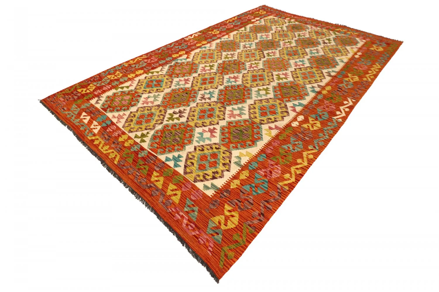 Alfombra kilim oriental 299 x 197 cm