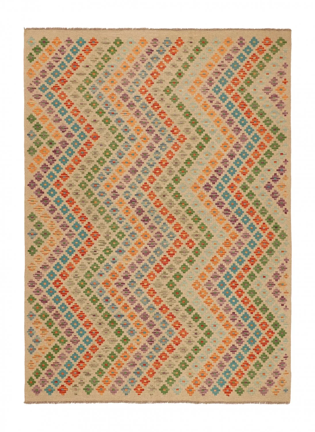 Alfombra kilim oriental 252 x 180 cm