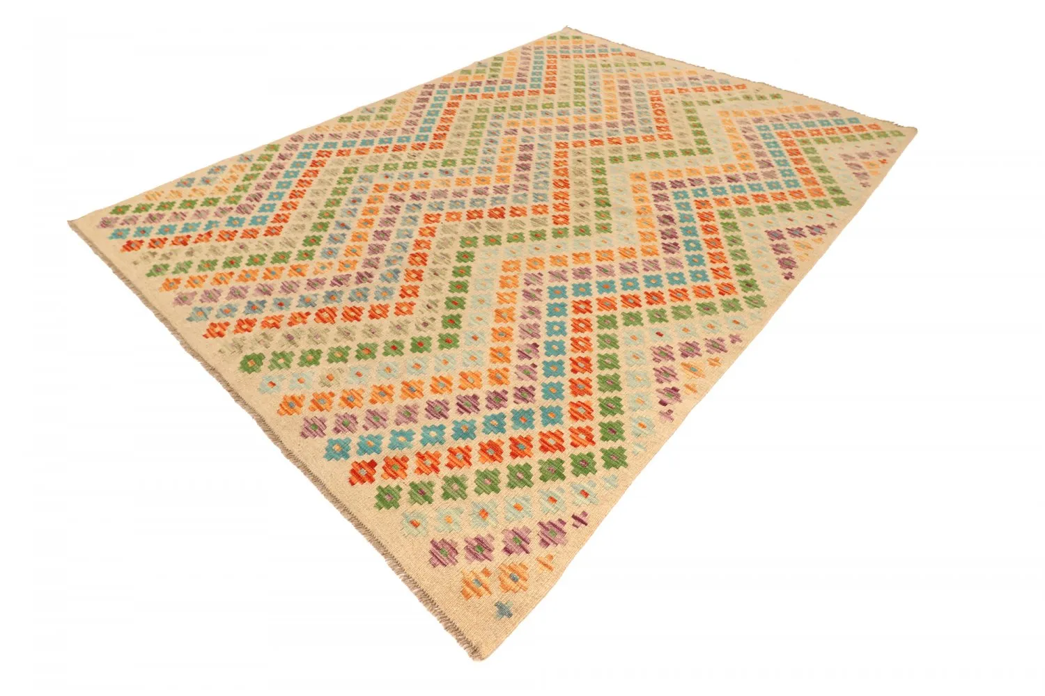 Alfombra kilim oriental 252 x 180 cm