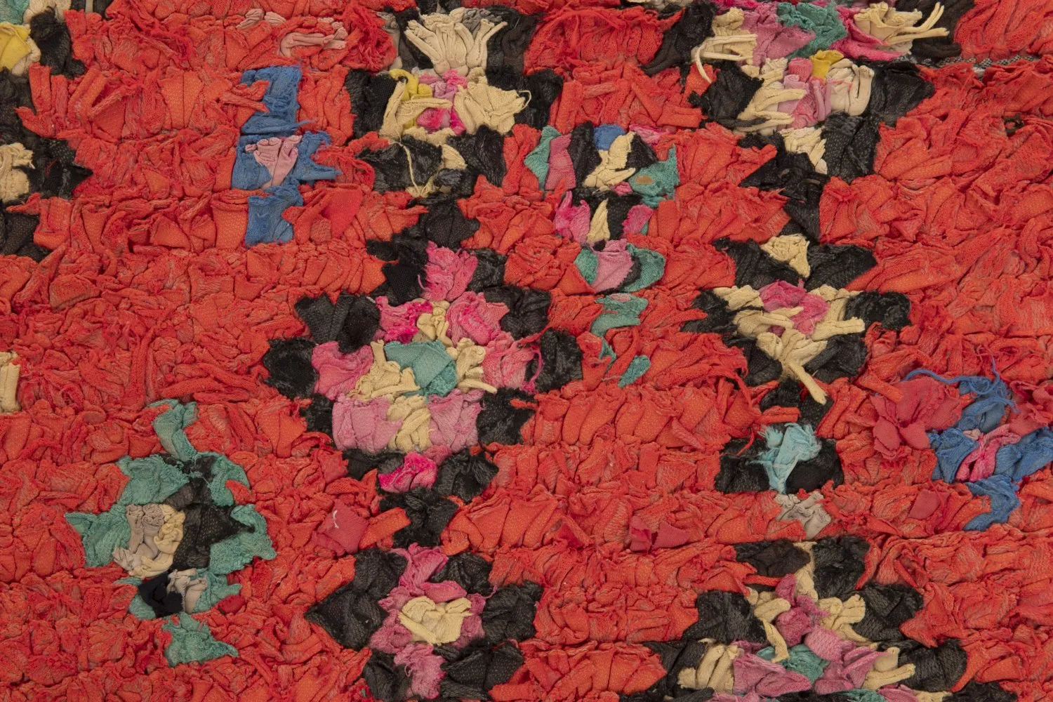 Alfombra Marroquí Berber Boucherouite 245 x 140 cm