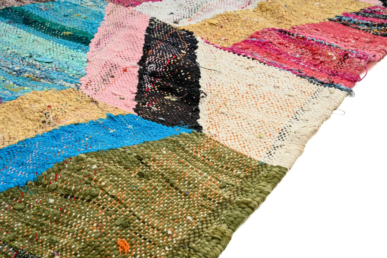 Alfombra Marroquí Bereber Boucherouite 150 x 275 cm
