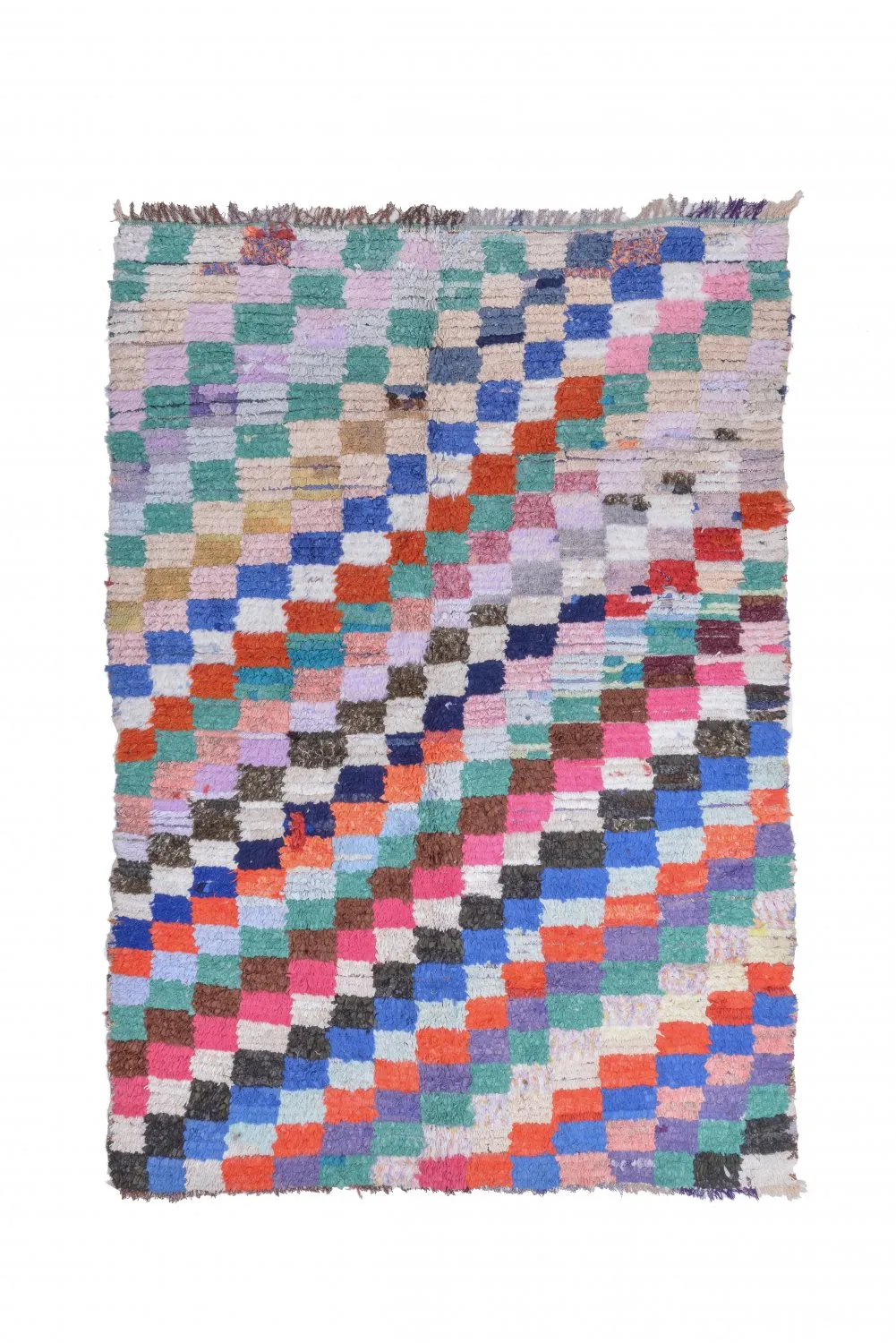 Alfombra Marroquí Bereber Boucherouite 175 x 155 cm
