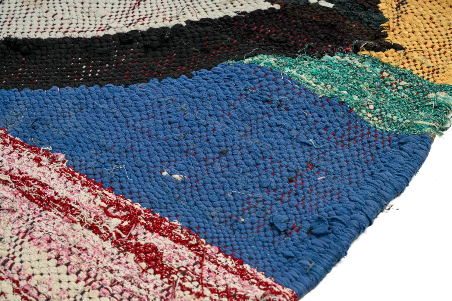 Alfombra Marroquí Bereber Boucherouite 140 x 305 cm