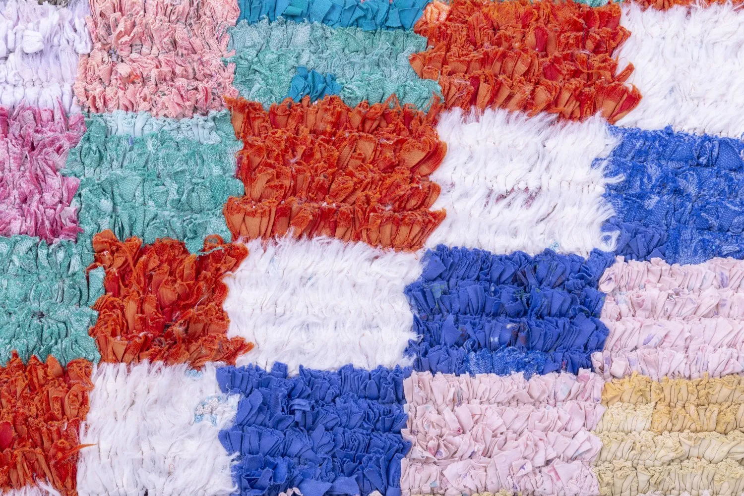 Alfombra Marroquí Bereber Boucherouite 175 x 155 cm