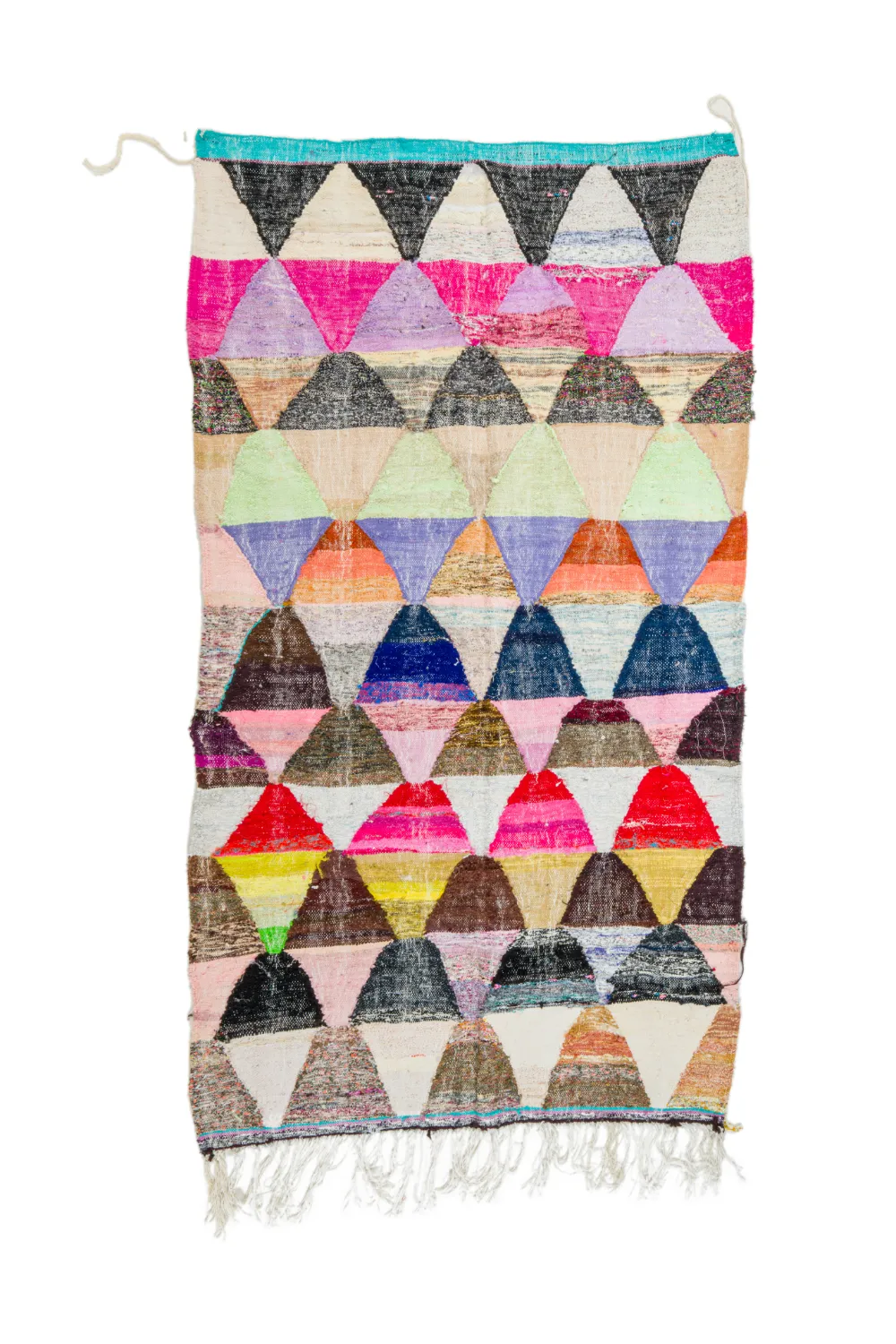 Alfombra Marroquí Bereber Boucherouite 145 x 270 cm