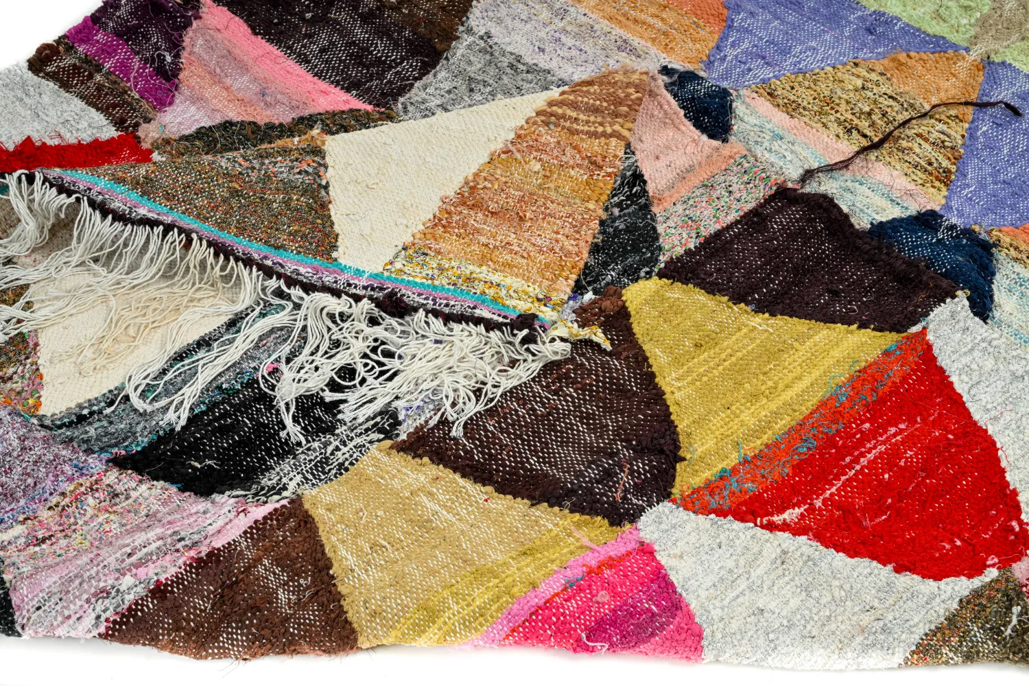 Alfombra Marroquí Bereber Boucherouite 145 x 270 cm
