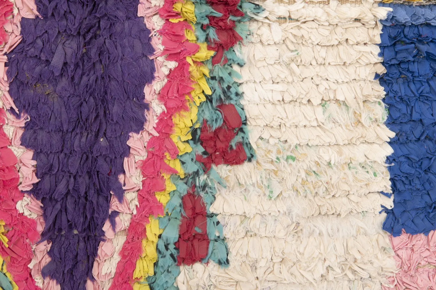 Alfombra Marroquí Bereber Boucherouite 155 x 120 cm