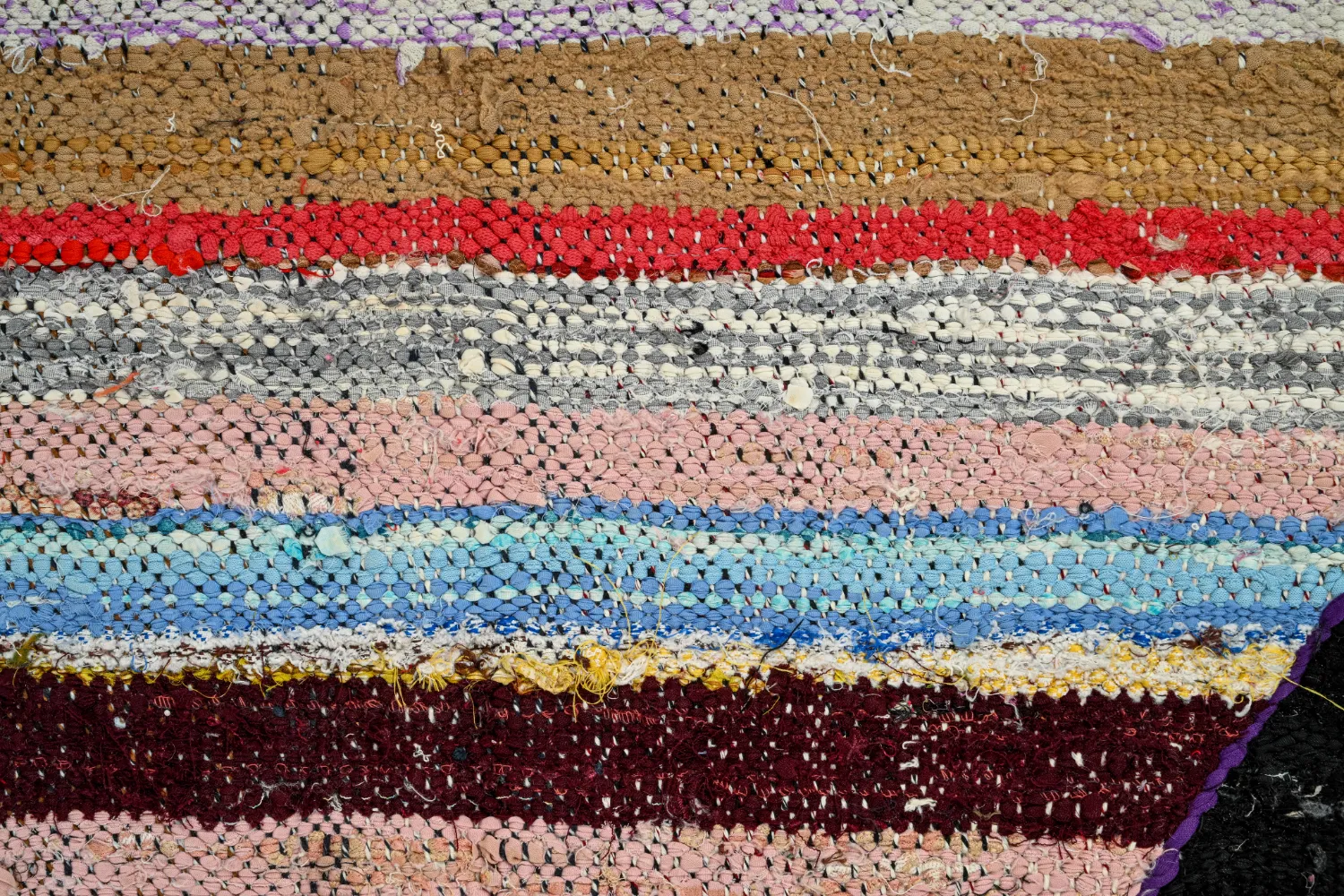 Alfombra Marroquí Bereber Boucherouite 125 x 230 cm