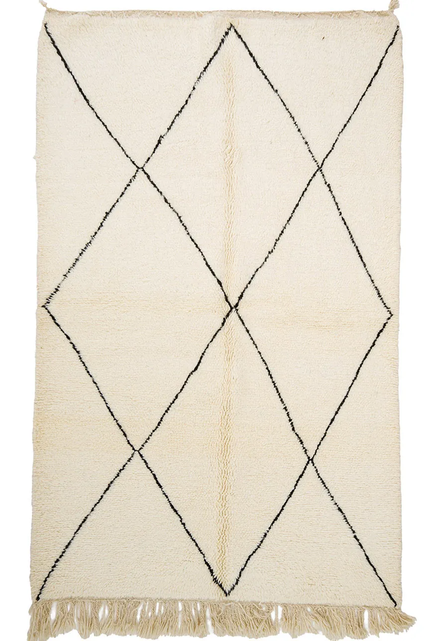 Alfombra Kilim Marroquí Bereber Beni Ourain 155 x 265 cm