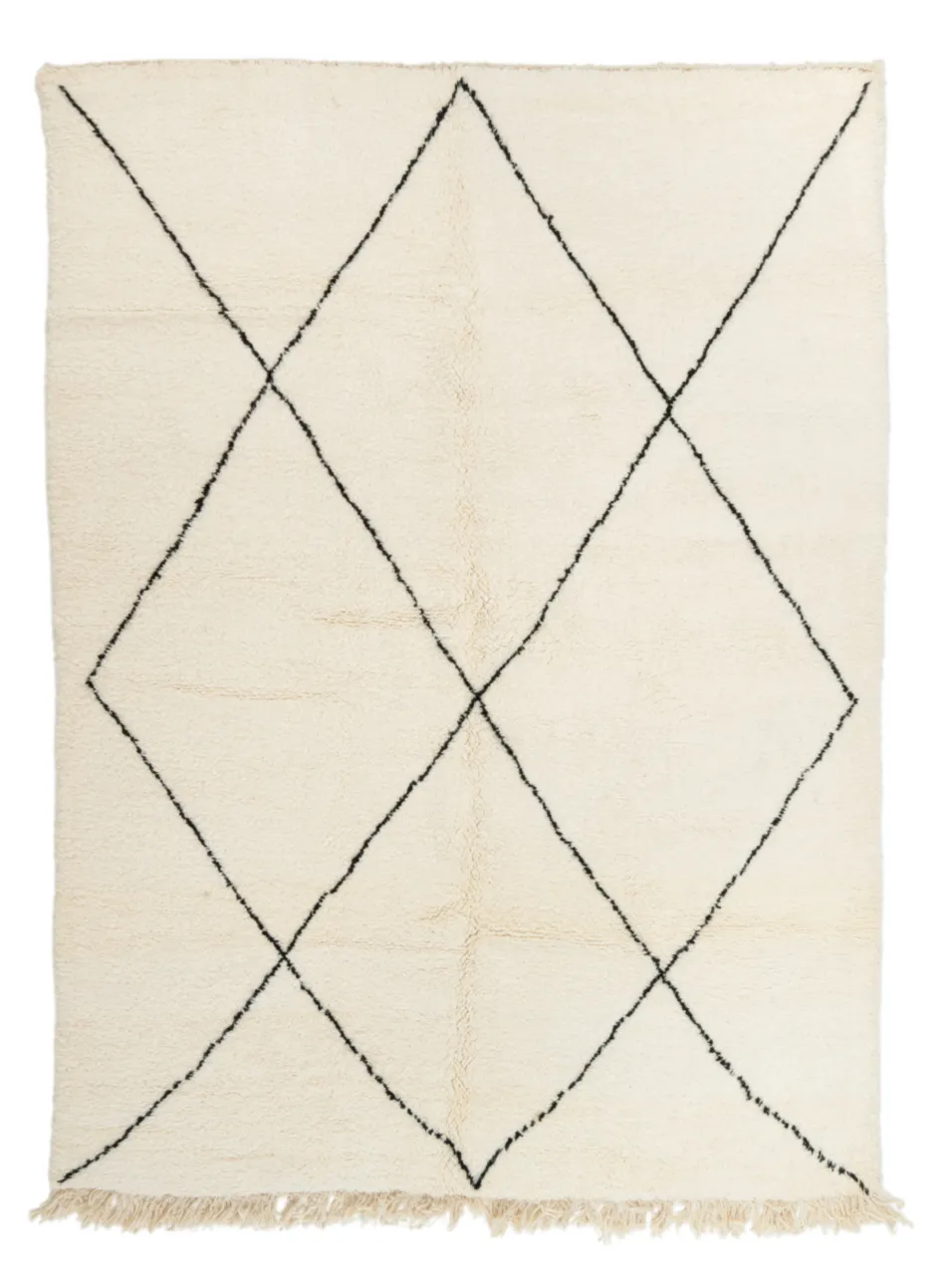 Alfombra Kilim Marroquí Bereber Beni Ourain 215 x 300 cm