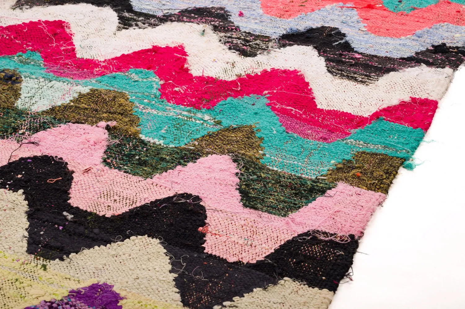 Alfombra Marroquí Bereber Boucherouite 165 x 305 cm